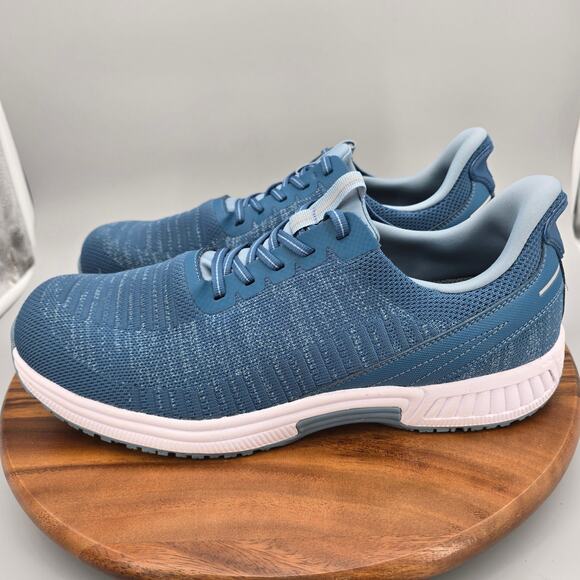 Orthofeet Shoes Men\'s 14 D Blue Knit Hands Free Walking Orthopedic Sneakers main image 7
